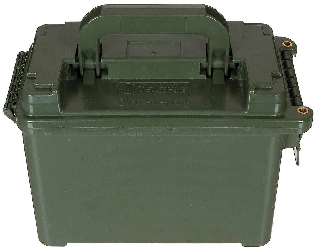 Lada munitie elvetiana PVC, oliv surplus militar autentic