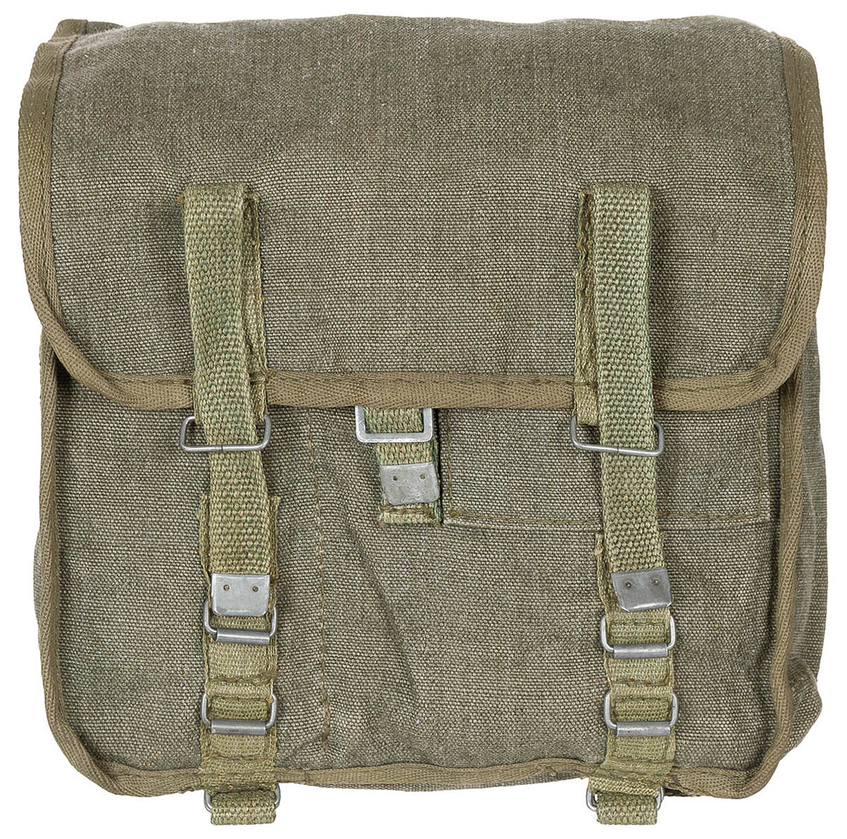 Geanta militara poloneza de umar, 100% bumbac, oliv, cu curea surplus militar autentic | NECLINTIT