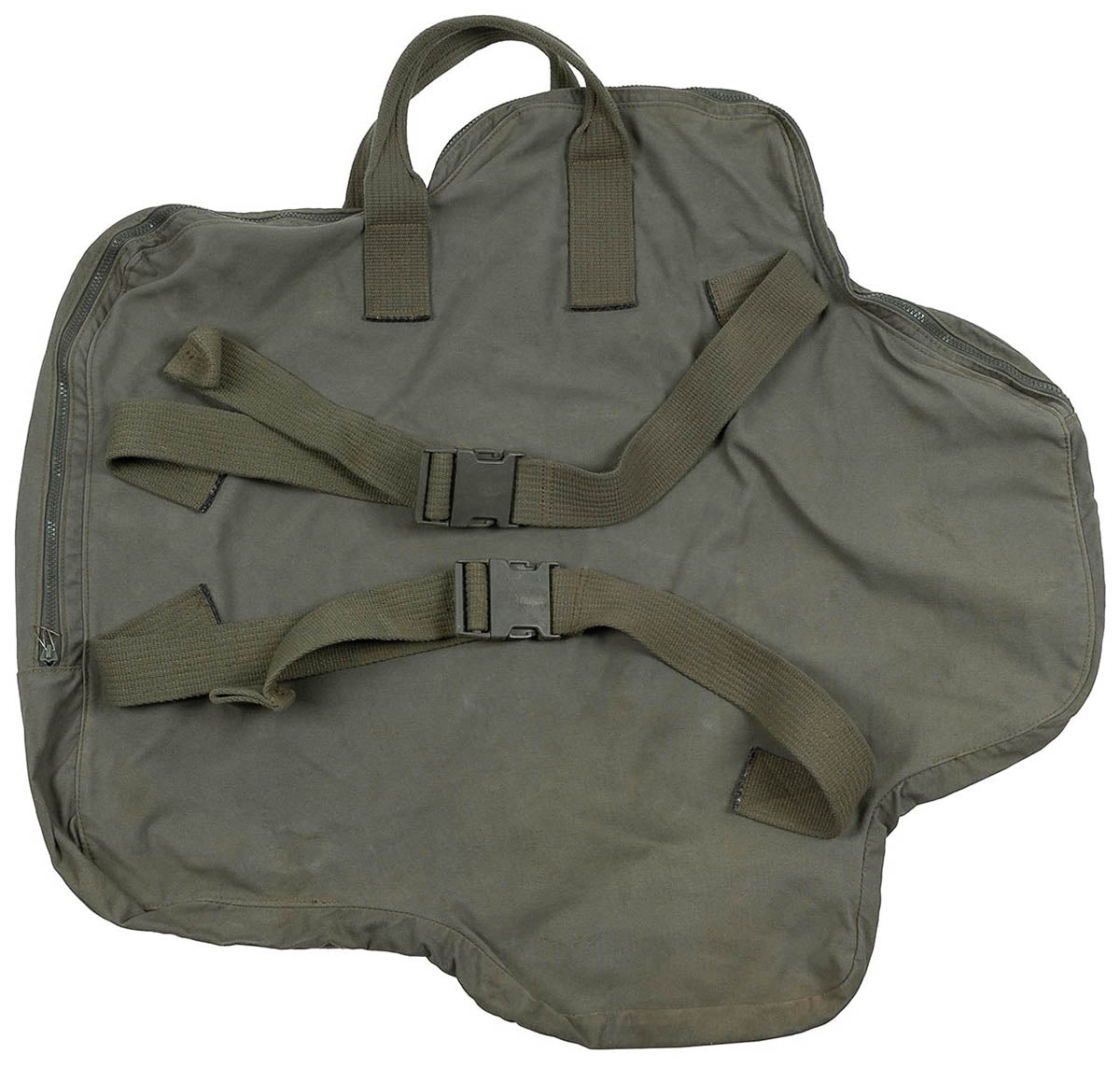 Geanta pentru vesta de protectie Armata Franceza, canvas oliv, 80 x 70 cm surplus militar autentic | NECLINTIT