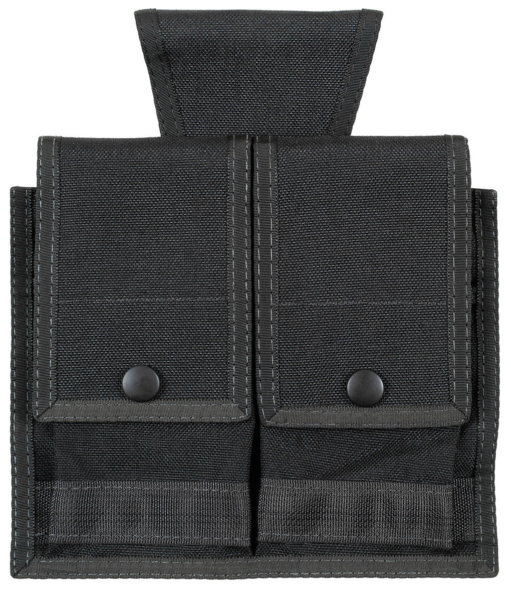 Borseta centura politie britanica, dubla, neagra surplus militar autentic