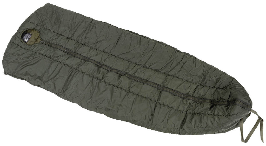 Sac de dormit austriac Goldeck, forma mumie, oliv surplus militar autentic