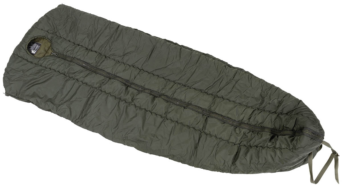 Sac de dormit austriac Goldeck, forma mumie, oliv surplus militar autentic