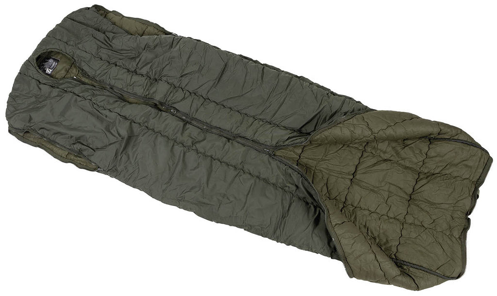 Sac de dormit austriac Goldeck, forma mumie, oliv surplus militar autentic