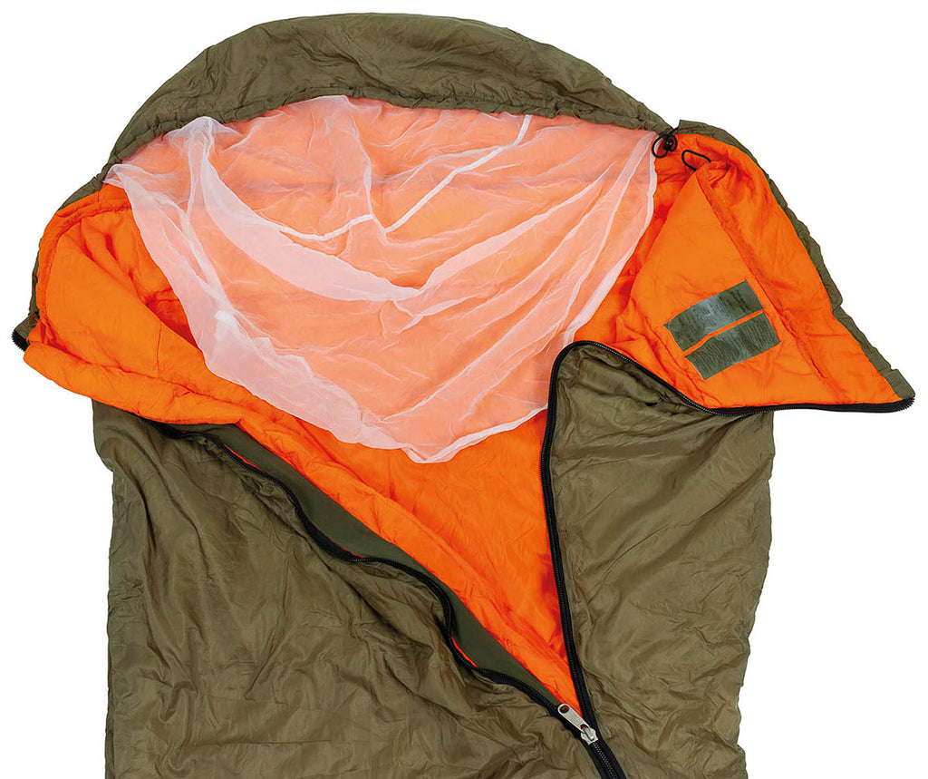 Sac de dormit cehoslovac vara, oliv/portocaliu surplus militar autentic