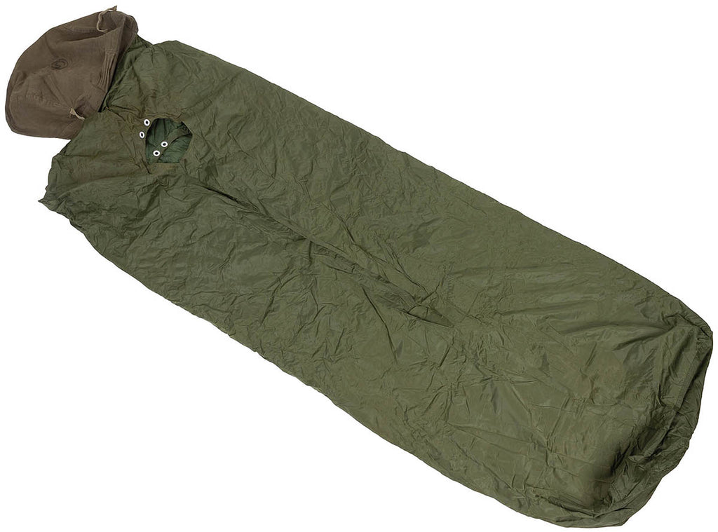 Sac de dormit maghiar, oliv, cu husa surplus militar autentic