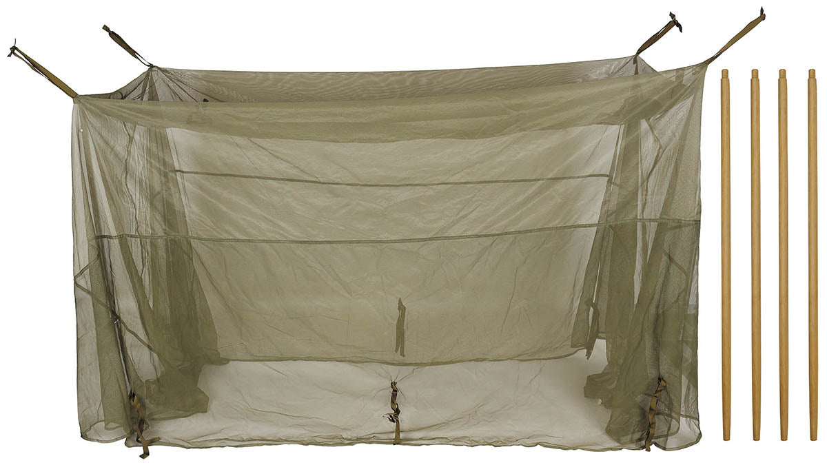 Plasa de tantari US pentru pat de campanie, oliv surplus militar autentic