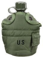 Bidon american 1 qt cu husa oliv surplus militar autentic