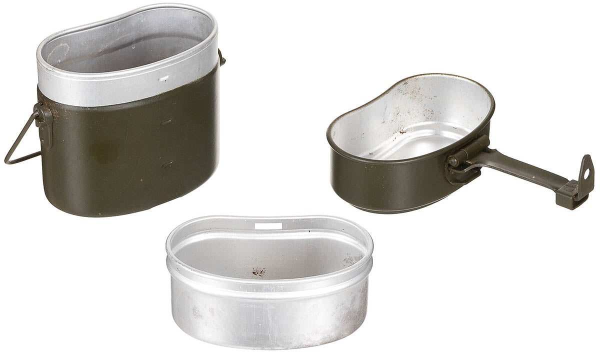Set de vesela militara germana BW, 3 piese surplus militar autentic