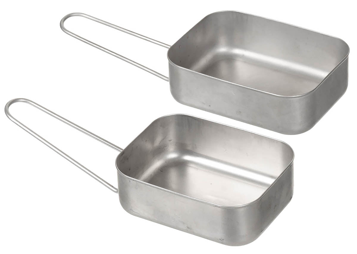 Set vesela militara olandeza, inox, 2 piese surplus militar autentic