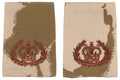 Rank slides britanice DPM desert, 10 perechi, RQMS QMSI surplus militar autentic | NECLINTIT