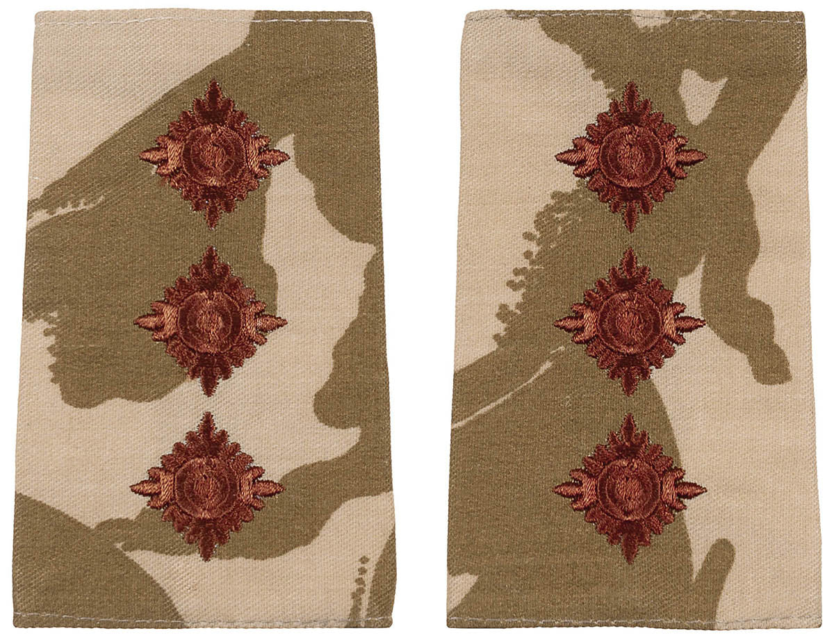 Rank slides britanice DPM desert, 10 perechi, CAPTAIN surplus militar autentic | NECLINTIT