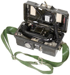 Telefon de campanie NVA in valiza, cu accesorii surplus militar autentic
