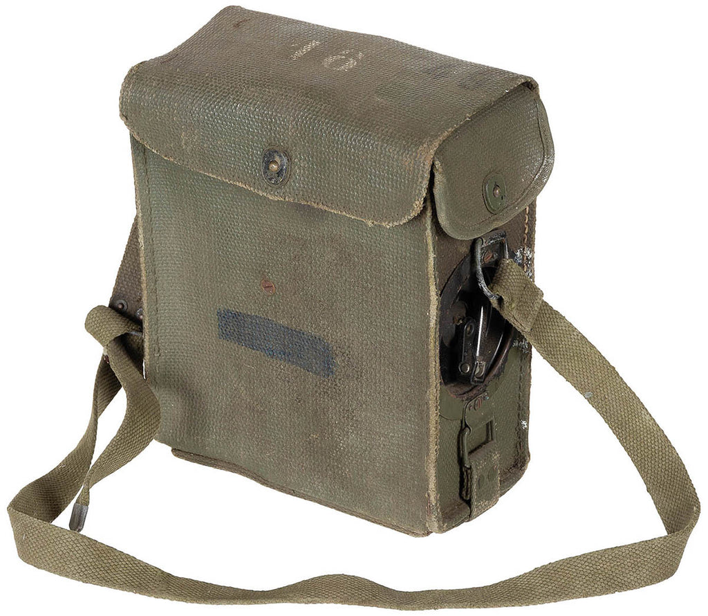 Telefon de campanie US EE-8, cu husa canvas surplus militar autentic