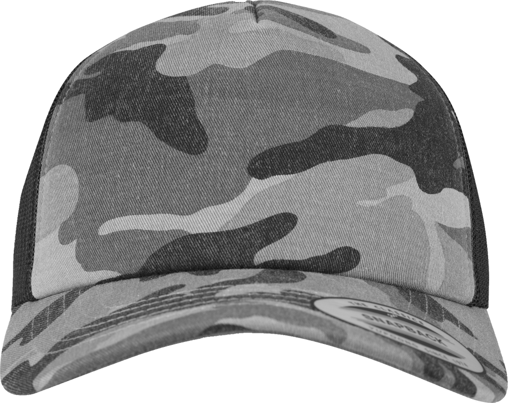 Sapca trucker Camo Flexfit cu spate din plasa