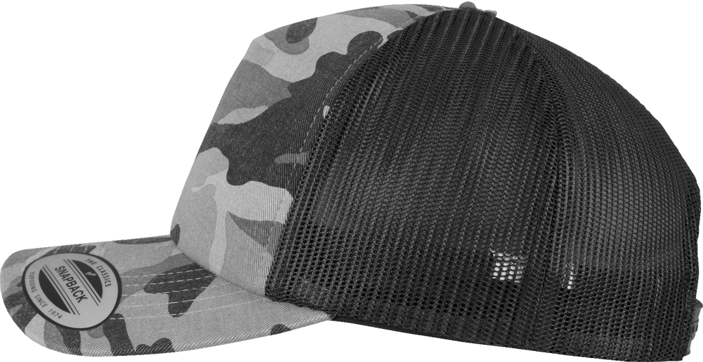 Sapca trucker Camo Flexfit cu spate din plasa