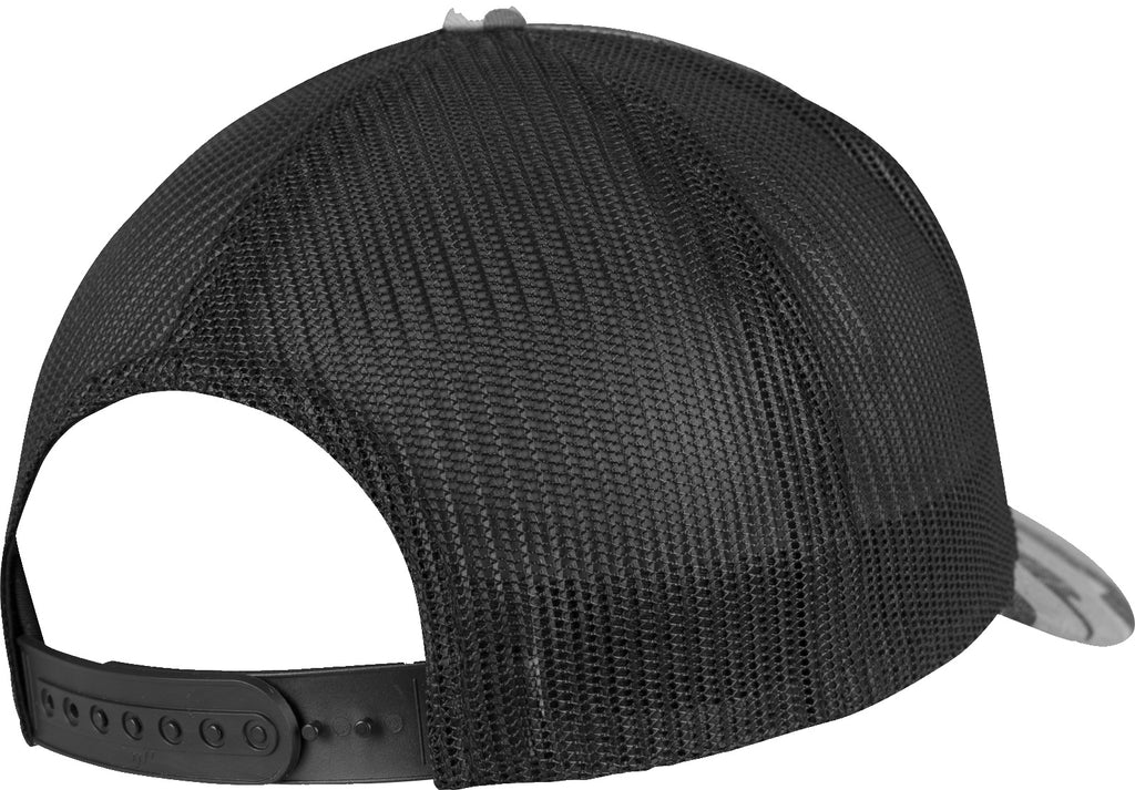 Sapca trucker Camo Flexfit cu spate din plasa