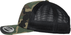 Sapca trucker Camo Flexfit cu spate din plasa