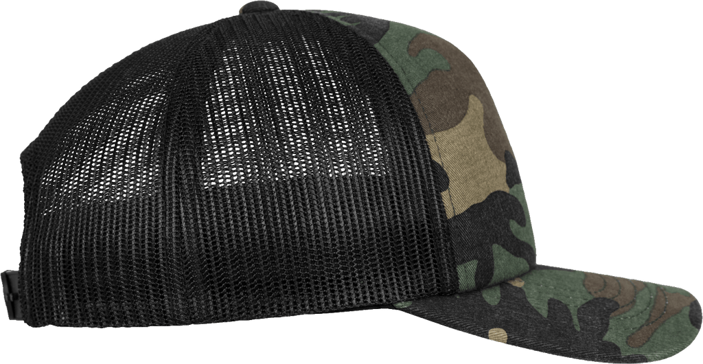 Sapca trucker Camo Flexfit cu spate din plasa