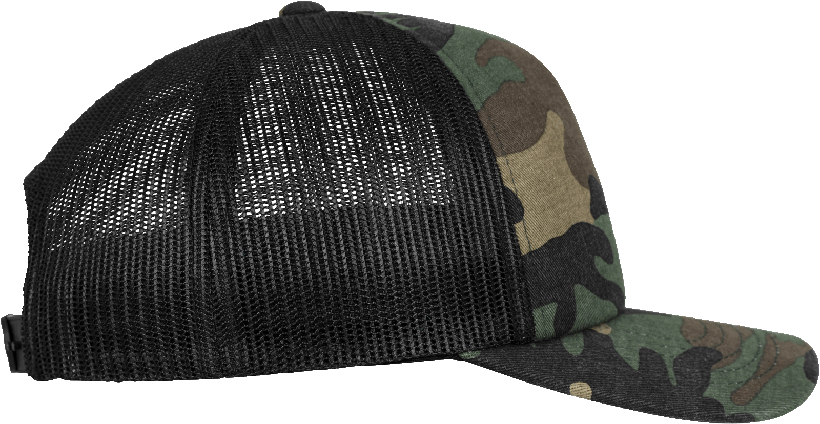 Sapca trucker Camo Flexfit cu spate din plasa