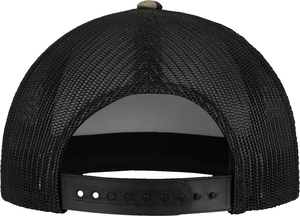 Sapca trucker Camo Flexfit cu spate din plasa