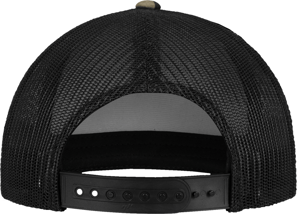 Sapca trucker Camo Flexfit cu spate din plasa