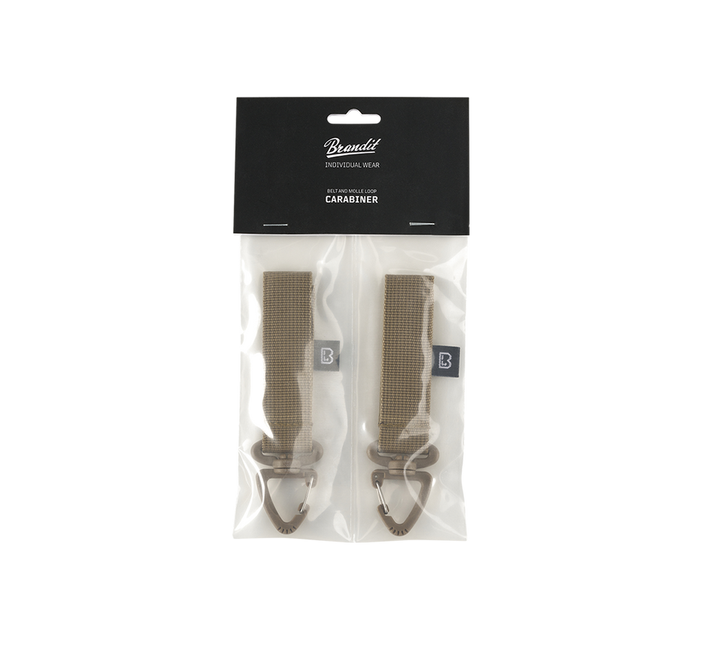 Set 2 carabiniere rotative cu bucla MOLLE Brandit