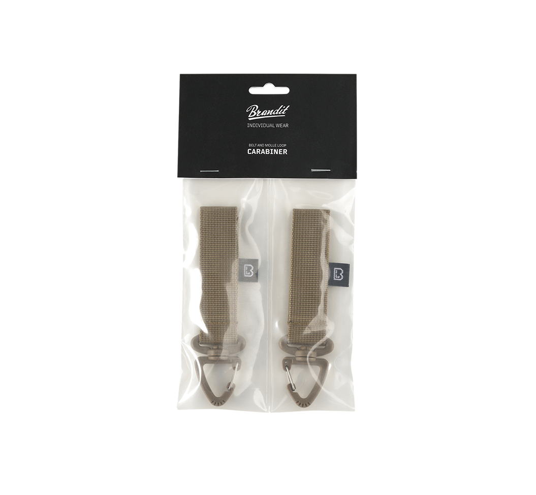 Set 2 carabiniere rotative cu bucla MOLLE Brandit