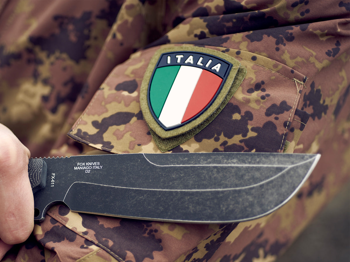 Patch Italia din cauciuc cu velcro Defcon 5