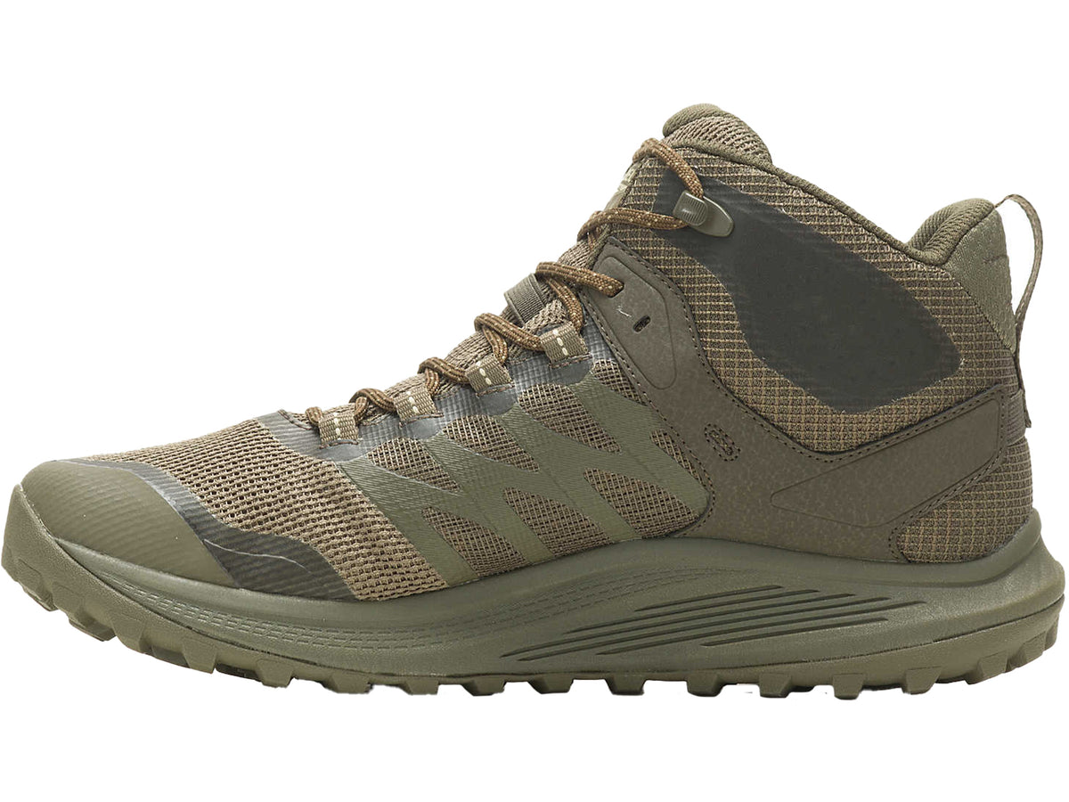 Bocanci tactici Nova 3 Tactical Mid Waterproof Dark Olive Merrell