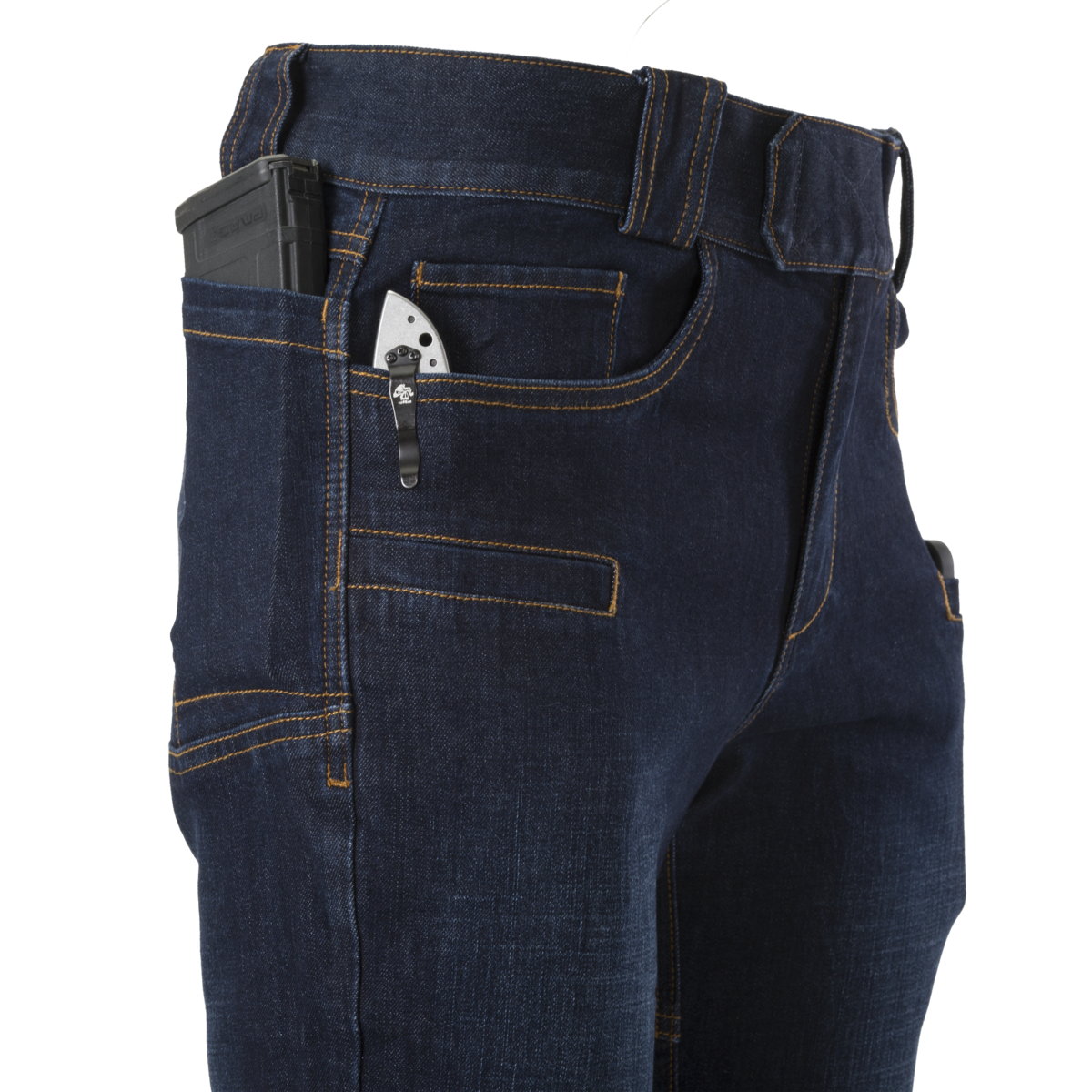 Pantaloni tactici Greyman Slim Denim Mid Helikon-Tex