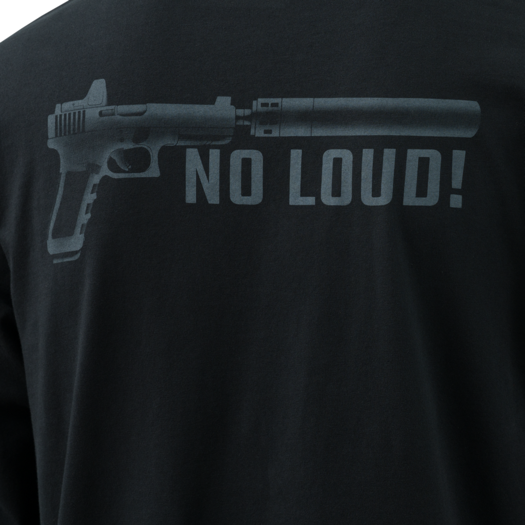 Bluza maneca lunga NO LOUD! bumbac Direct Action