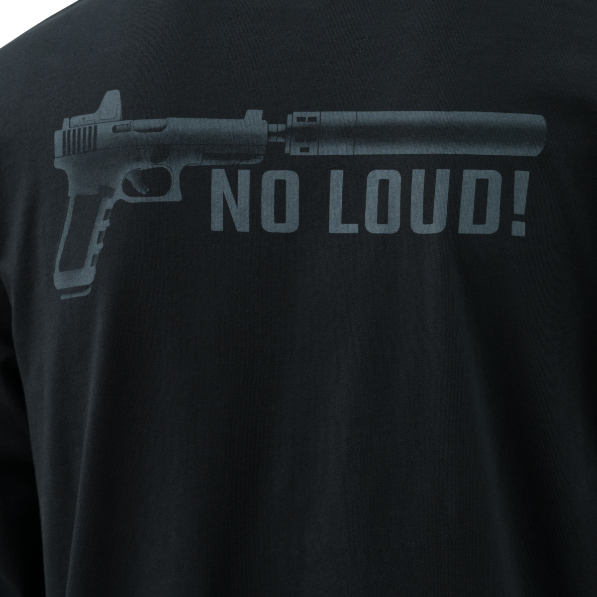 Bluza maneca lunga NO LOUD! bumbac Direct Action