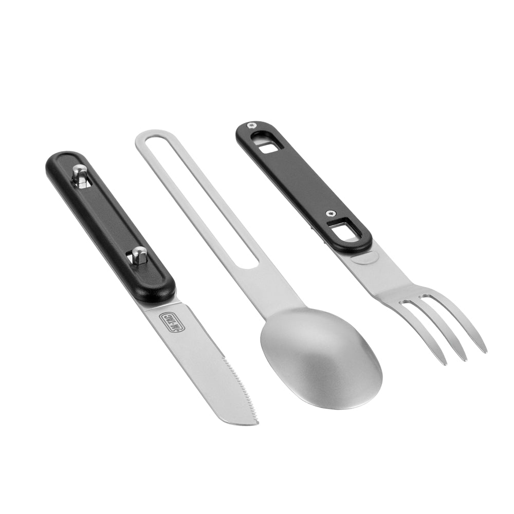 Set tacamuri detasabile din otel negru M-Tac