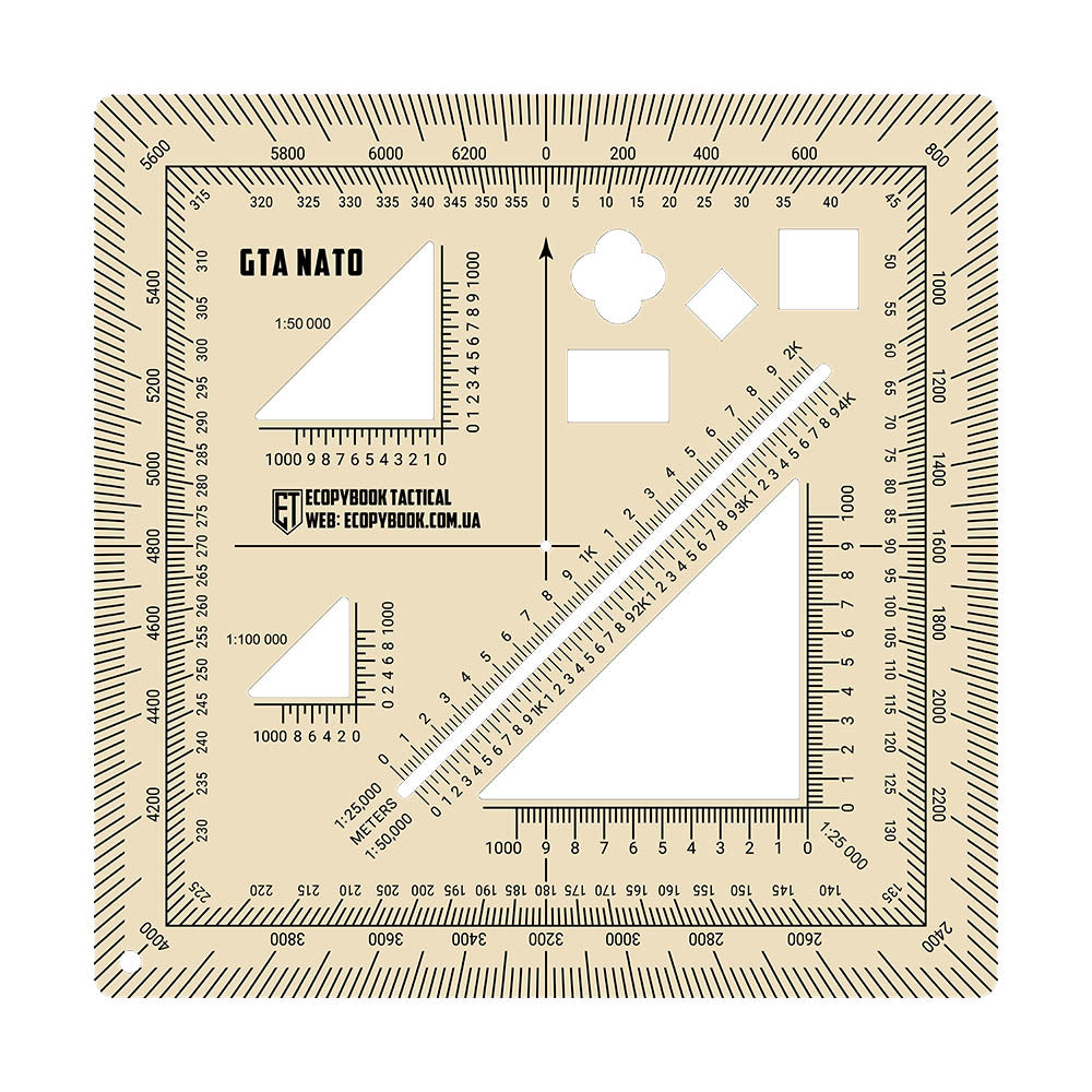 Rigla tactica GTA NATO Ecopybook Tactical margine albastra