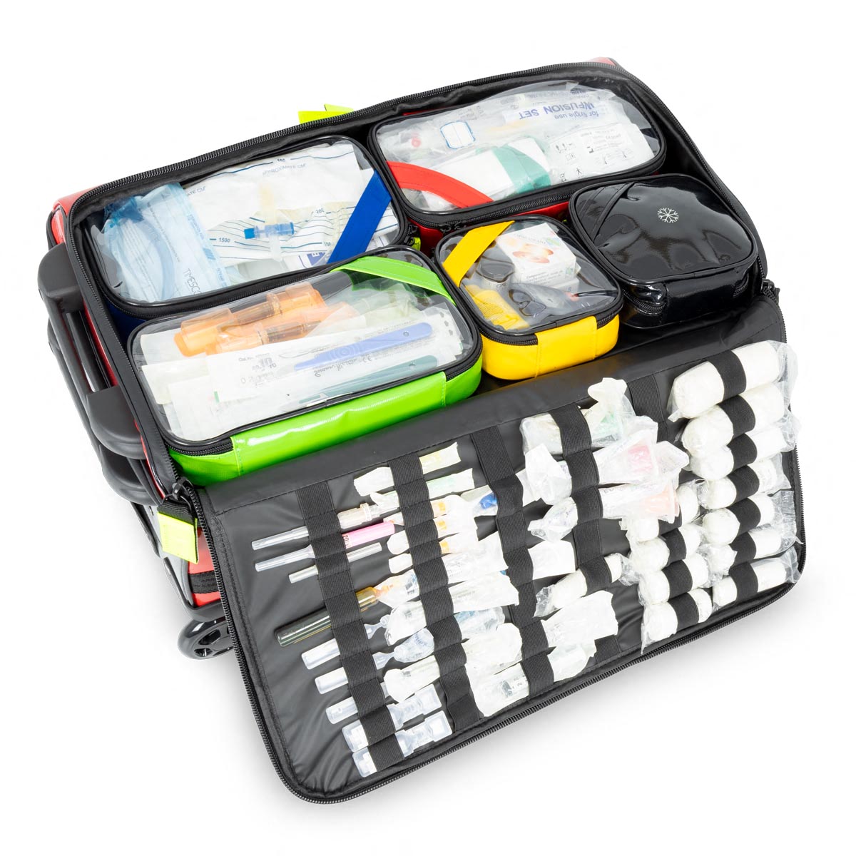 Geanta oxigen cu rotile Emerair's Trolley prelata Elite Bags, detaliu