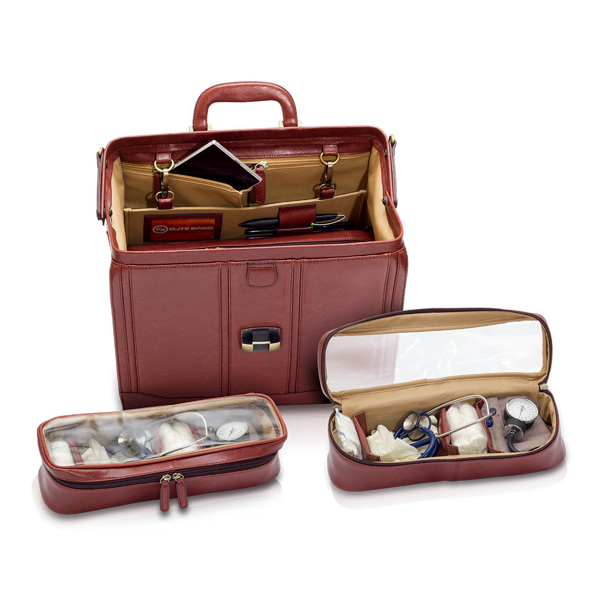 Geanta medic piele DOC'S Elite Bags, detaliu