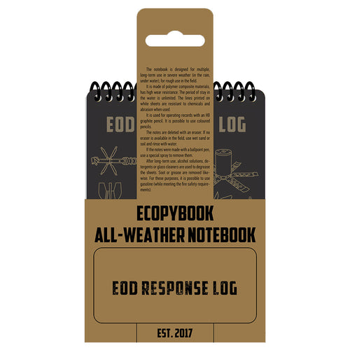 Jurnal de interventie EOD Response Log A6 Ecopybook Tactical
