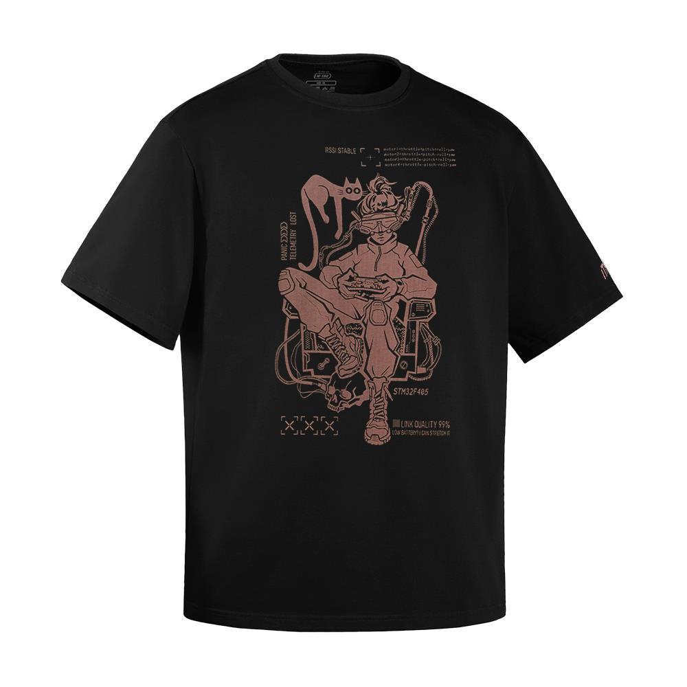 Tricou oversize cu imprimeu Hunter Pilots M-Tac