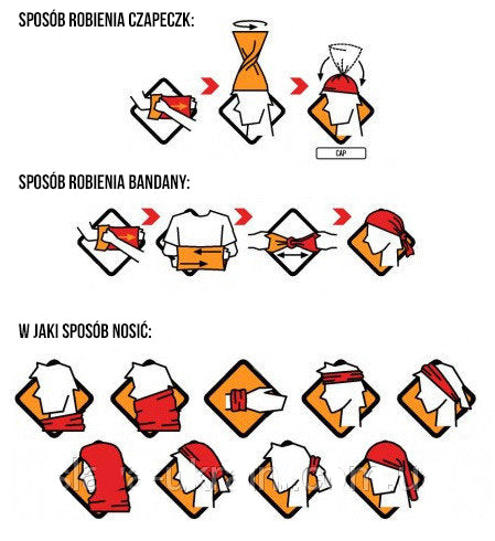 Bandana tubulara multifunctionala din bumbac M-Tac