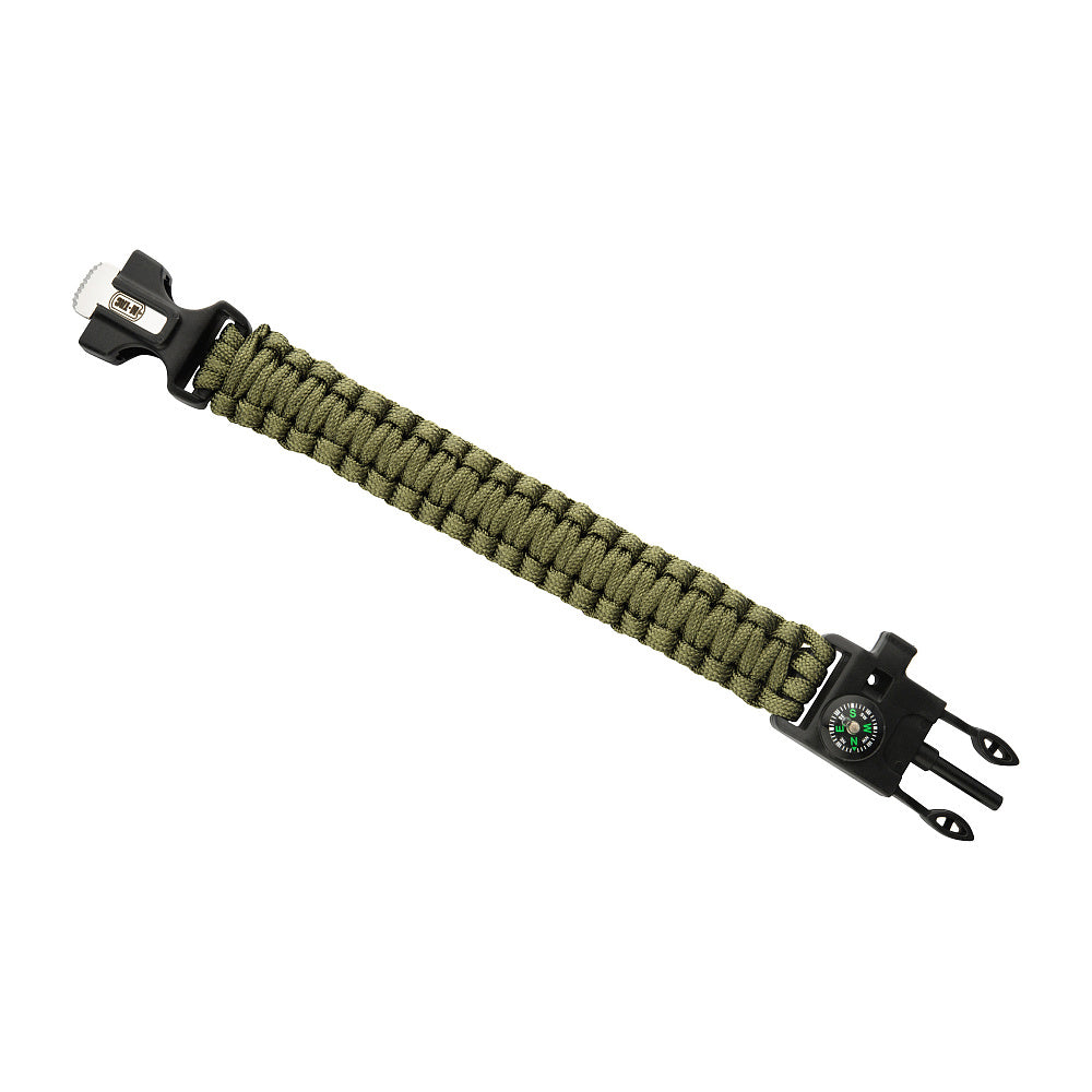 Bratara paracord cu amnar, busola si fluier M-Tac