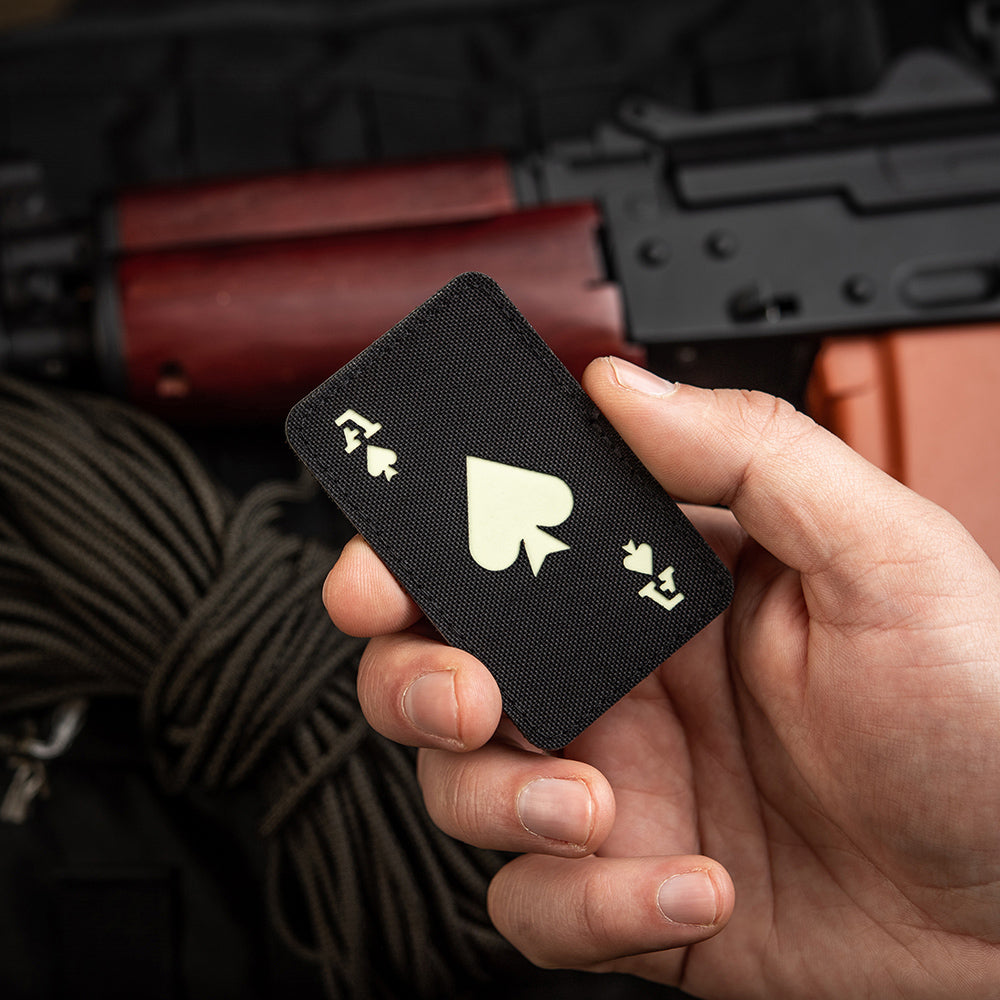 Patch Ace of Spades Laser Cut GID M-Tac