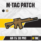 Patch AR-15 3D PVC M-Tac