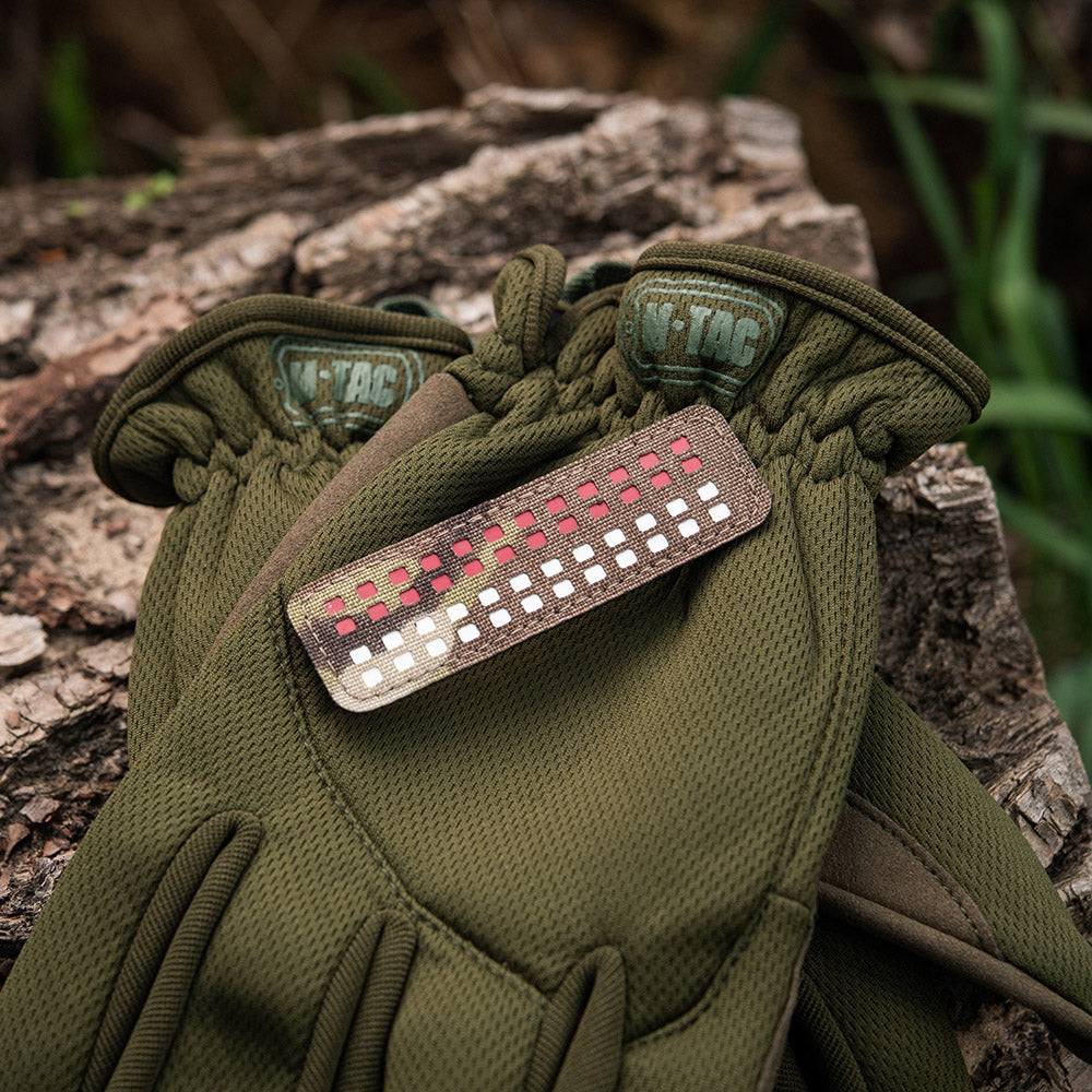 Patch drapelul Poloniei pixelat 25x80 Laser Cut M-Tac