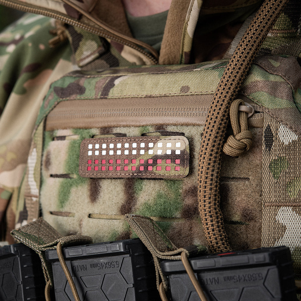 Patch drapelul Poloniei pixelat 25x80 Laser Cut M-Tac
