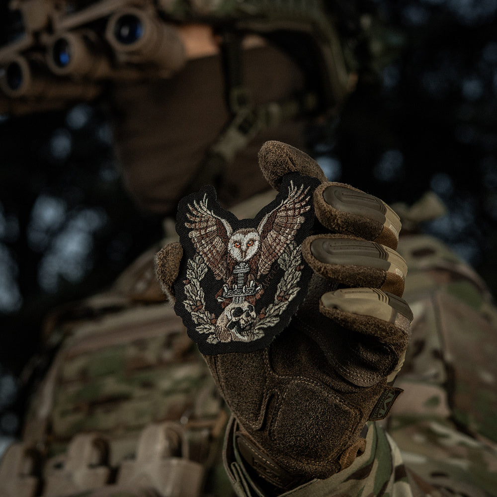 Patch brodat Owl M-Tac cu velcro
