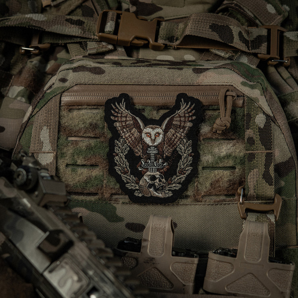 Patch brodat Owl M-Tac cu velcro