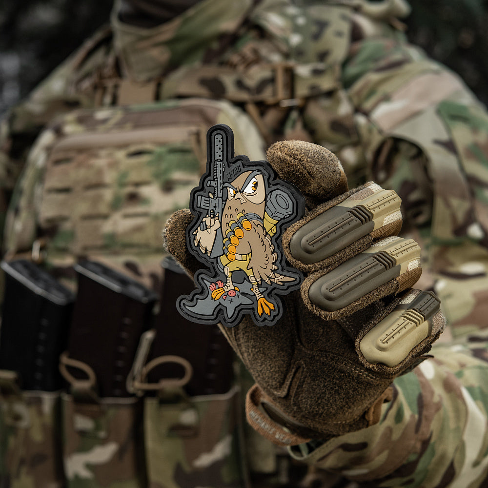 Patch Owl PVC M-Tac emblema moral cu bufnita 3D