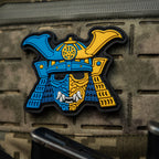Patch Samurai Mask PVC M-Tac cu velcro