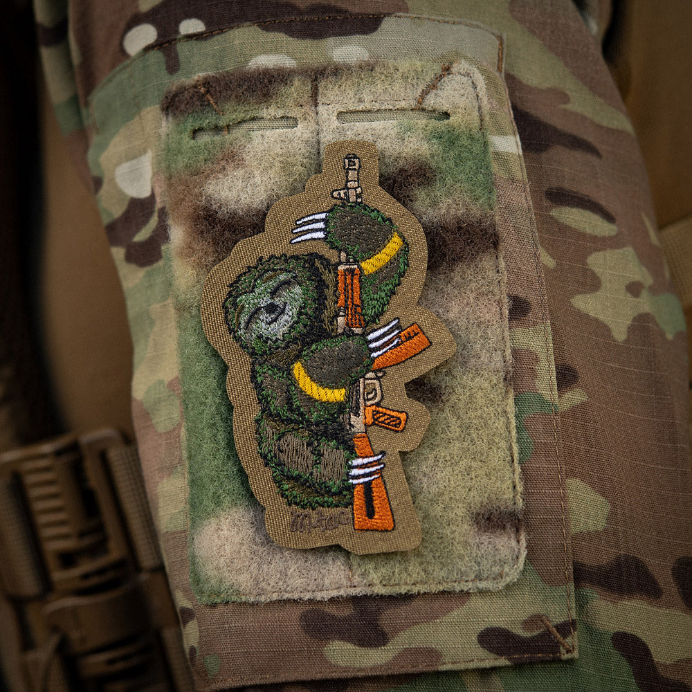 Patch brodat Sloth M-Tac cu prindere Velcro
