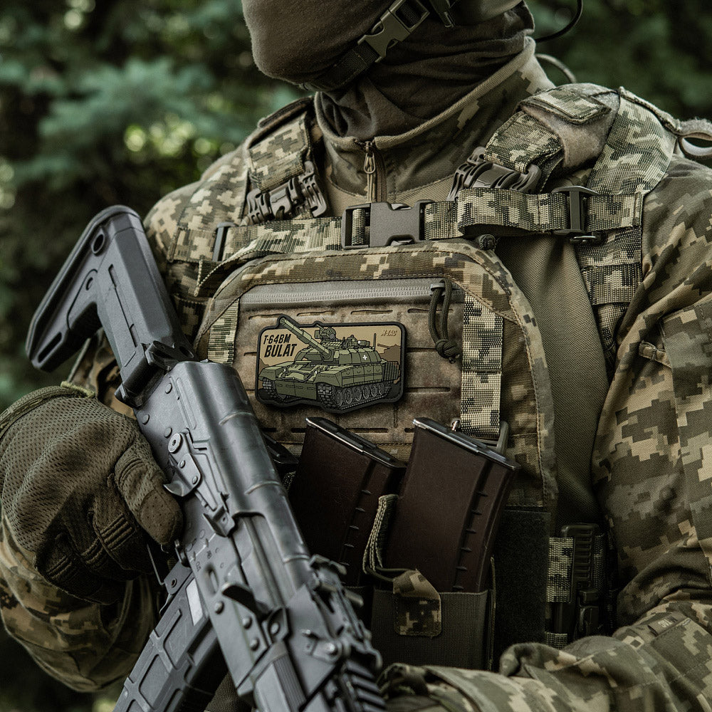 Patch T-64 Bulat PVC 3D cu velcro M-Tac